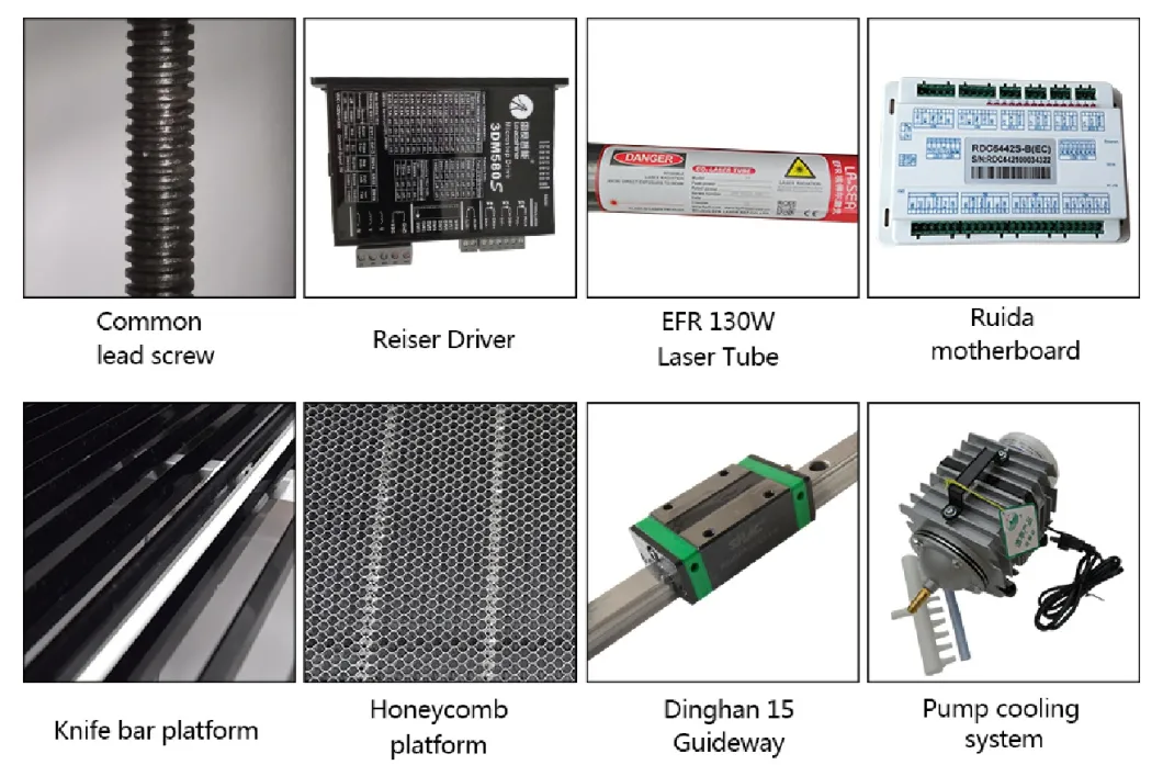 100W 130W 150W CO2 Laser Engraving Cutting Machine 1390